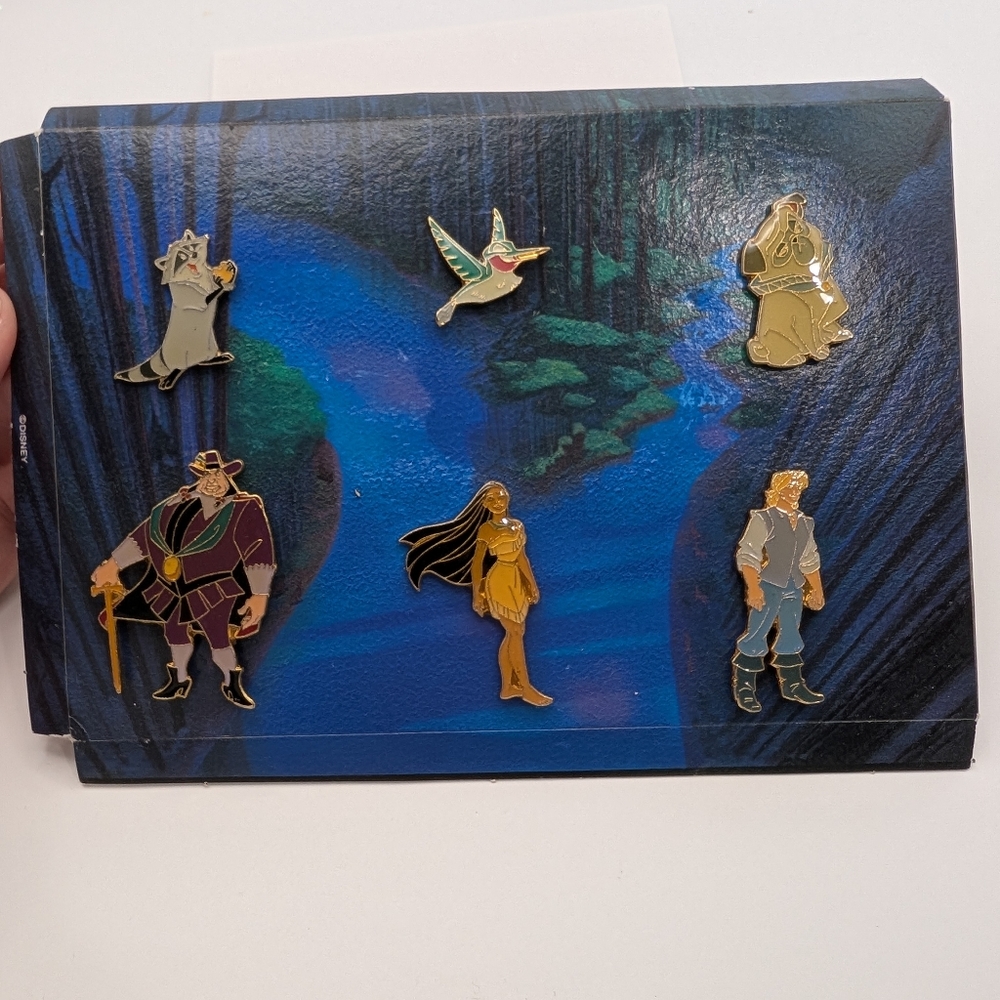Disney Rare Retired Pocahontas Enamel Pin Collection Full Set